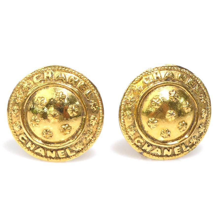 Chanel Earrings Gold-Tone Metal
