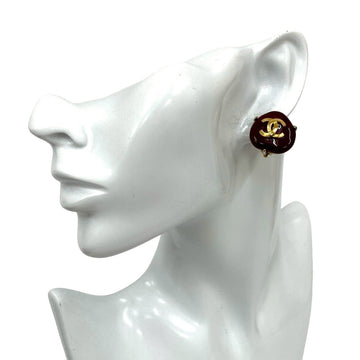 Cc Logo Clip-On Earrings Metal Gold-Tone