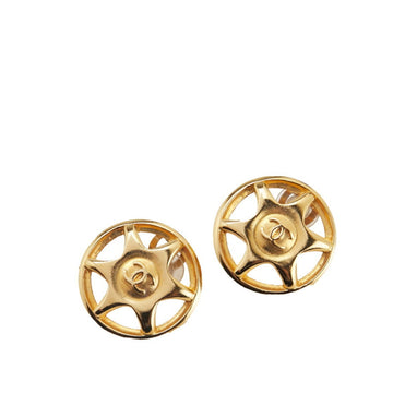 Chanel Cc Logo Star Clip-On Earrings