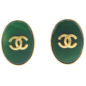 Cc Logo Clip-On Earrings Metal Gold-Tone