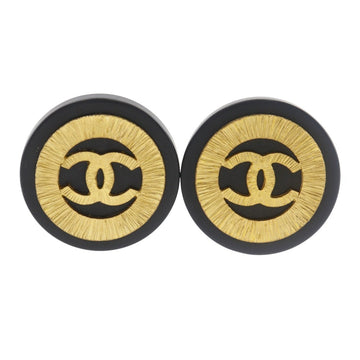 Cc Logo Clip-On Earrings Metal Gold-Tone