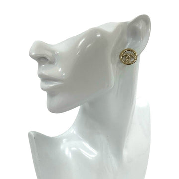 Cc Logo Earrings Metal Gold-Tone