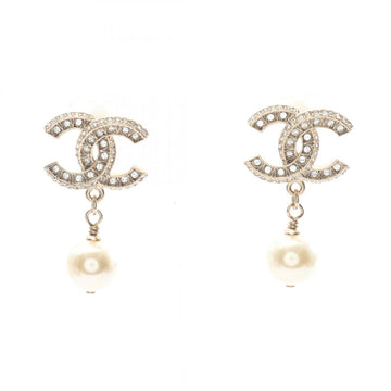 Cc Logo Earrings Metal Gold-Tone