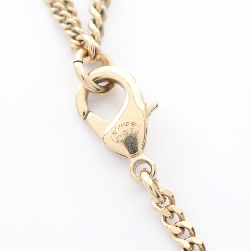 Cc Logo Pendant Necklace Metal