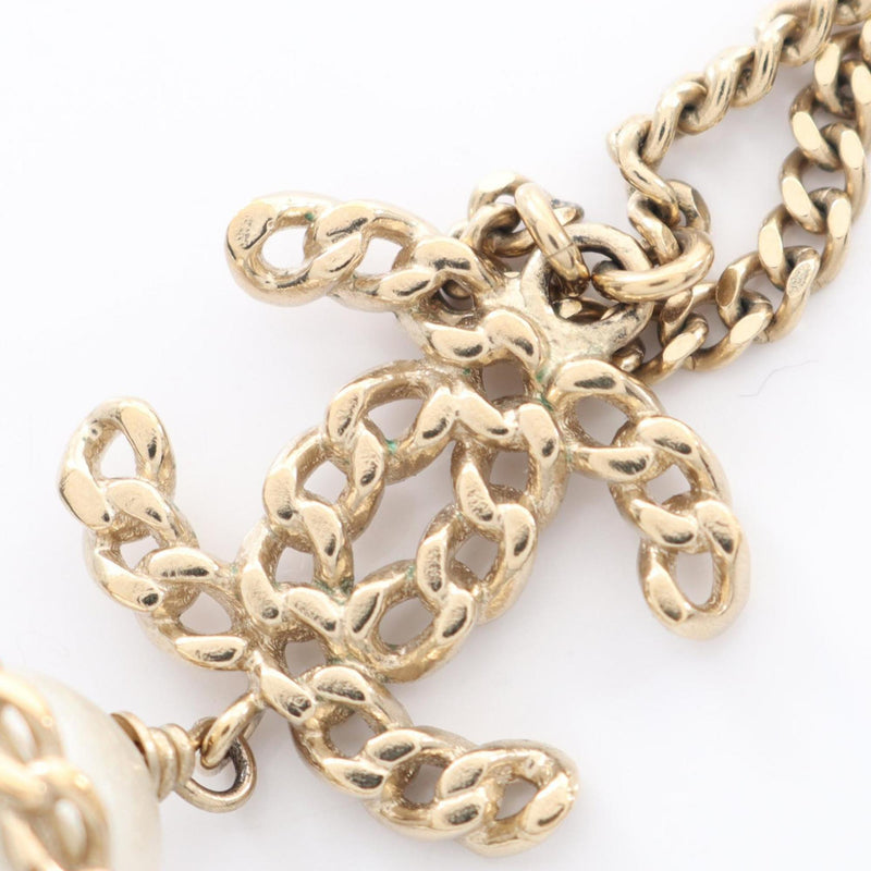 Cc Logo Pendant Necklace Metal