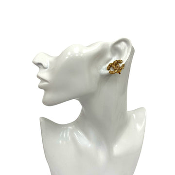 Cc Logo Earrings Metal Gold-Tone