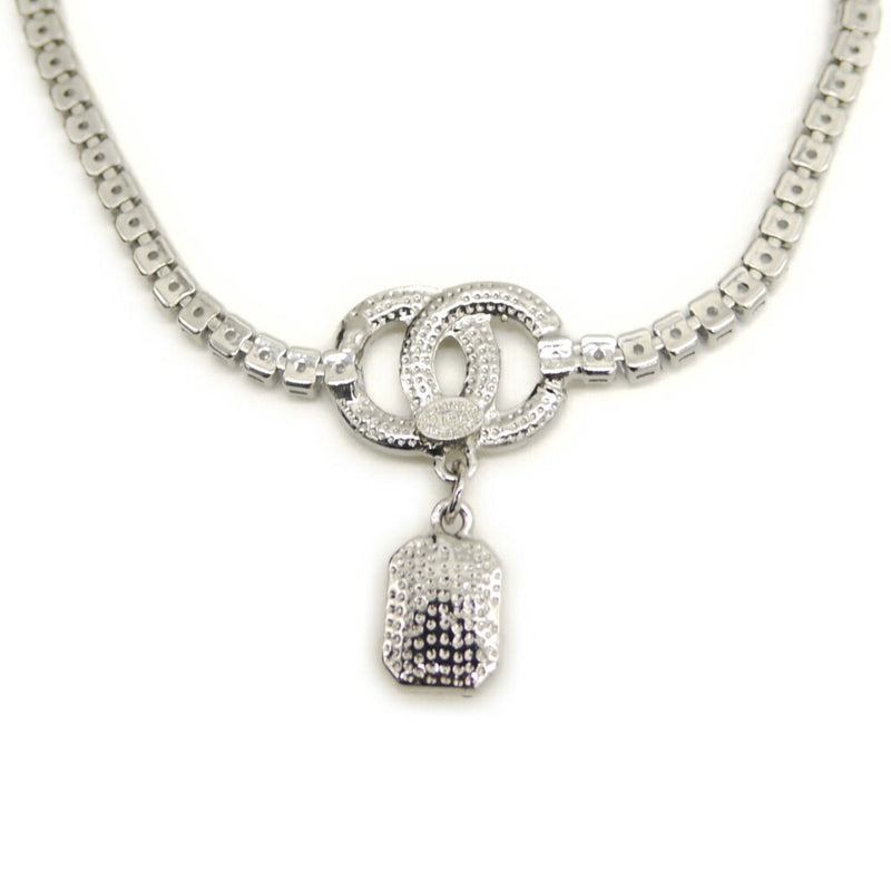 Cc Logo Pendant Necklace Metal