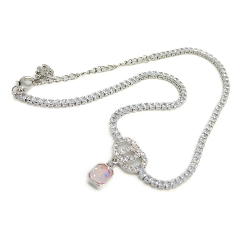 Cc Logo Pendant Necklace Metal