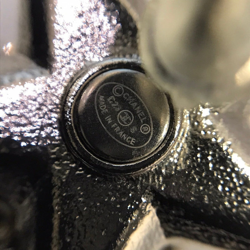 Cc Logo Star Earrings Sterling Silver