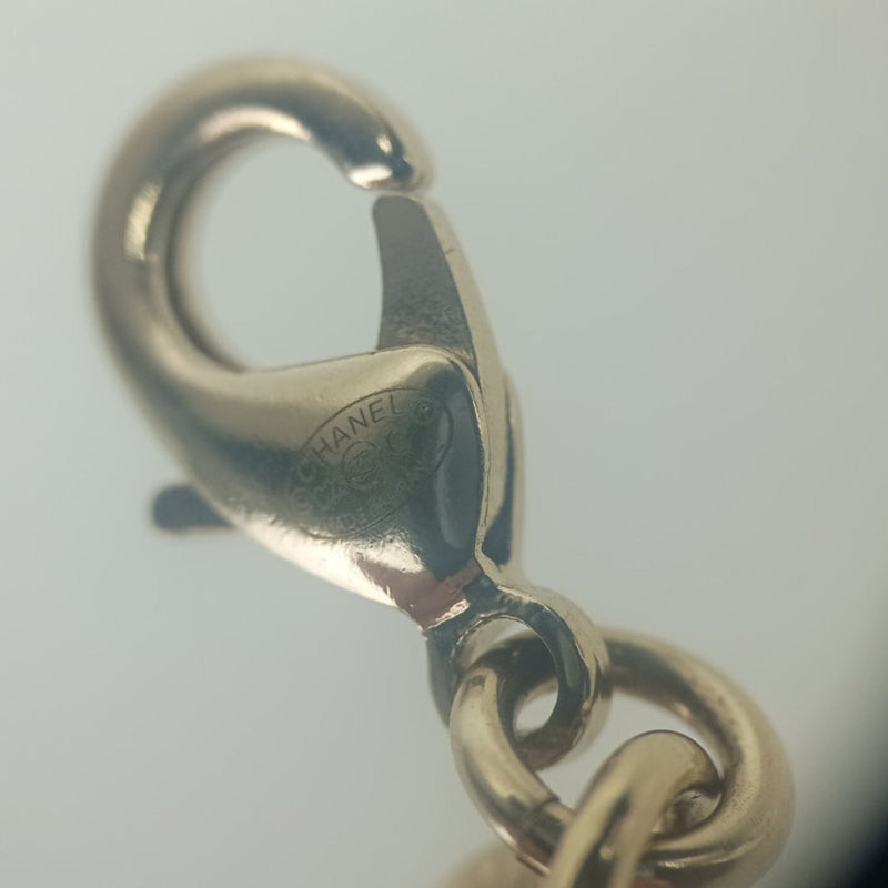 Cc Logo Chain Bracelet Gold-Tone Metal