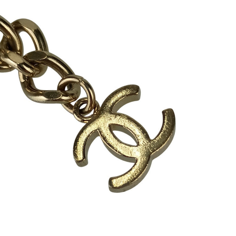 Cc Logo Chain Bracelet Gold-Tone Metal