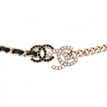 Double Cc Chain Choker Necklace Metal
