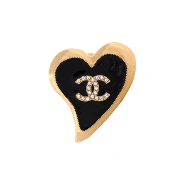 Cc Heart Pin Brooch Metal And Enamel