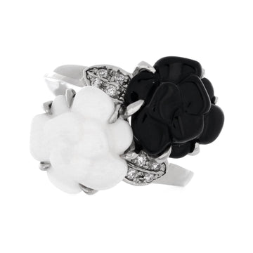 Toi & Moi Camellia Sculpte Ring 18K