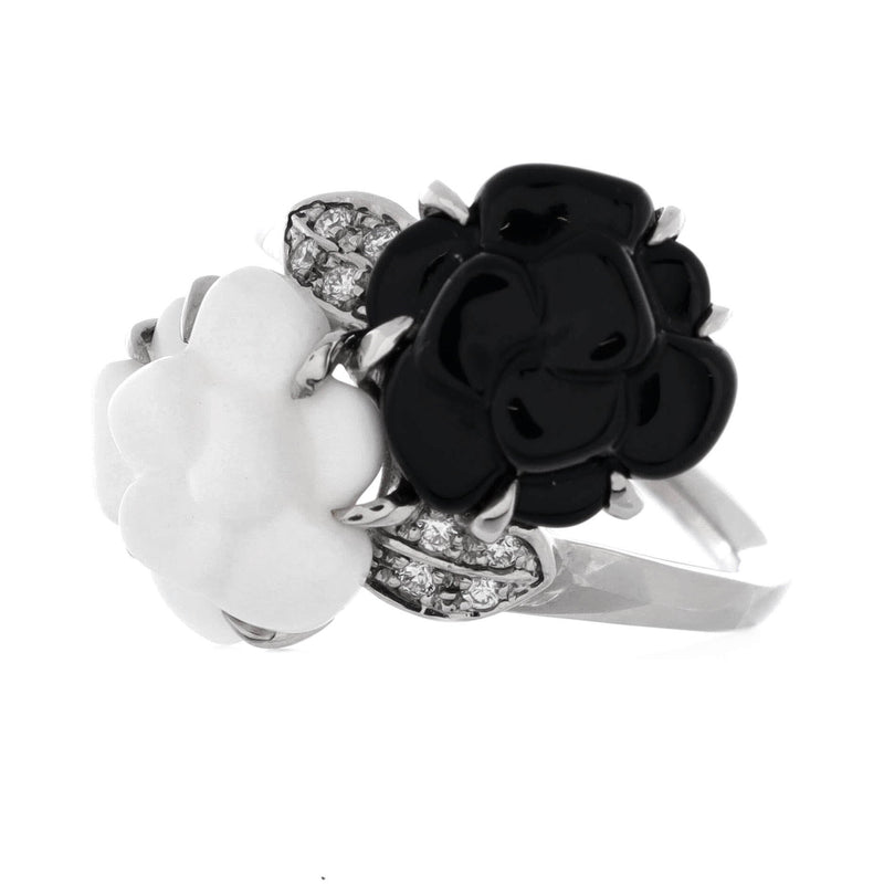 Toi & Moi Camellia Sculpte Ring 18K