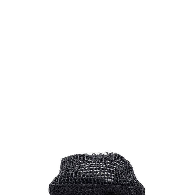 Triangle Logo Open Tote Raffia