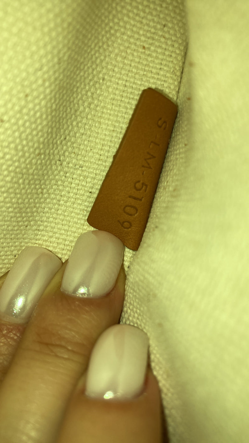 Vertical Cabas Tote Canvas With Leather