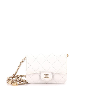 Classic Flap Clutch With Chain Quilted
