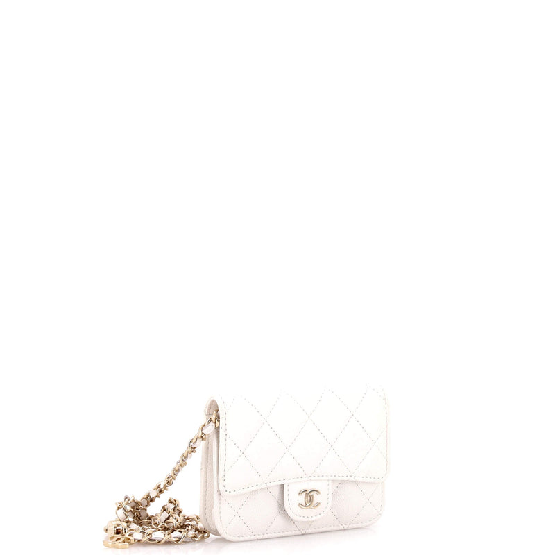 Classic Flap Clutch With Chain Quilted