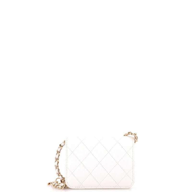 Classic Flap Clutch With Chain Quilted
