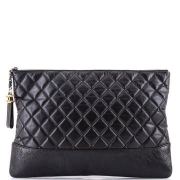 Gabrielle O Case Clutch Quilted Aged