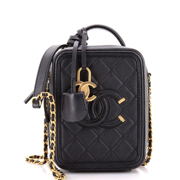Chanel Filigree Vertical Vanity Case