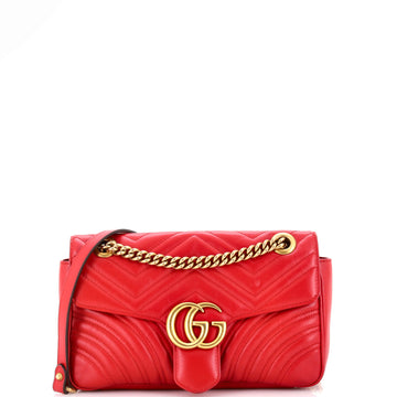Gucci Gg Marmont Flap Bag Matelasse
