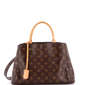 Louis Vuitton Montaigne Handbag Canvas