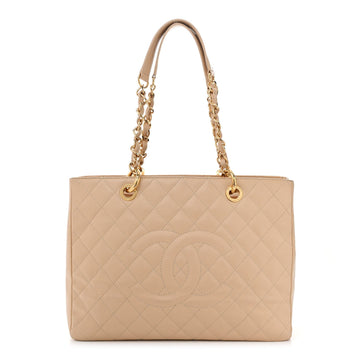Caviar Quilted Grand Shopping Tote Gst