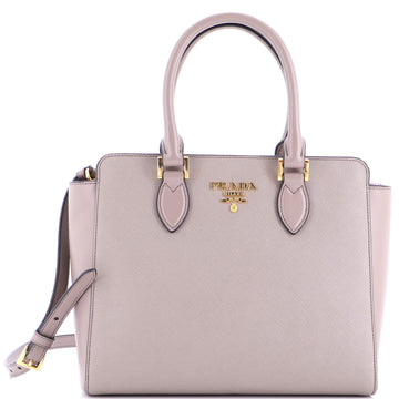 Convertible Tote Saffiano With Soft Calf