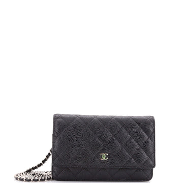 Wallet On Chain Quilted Caviar