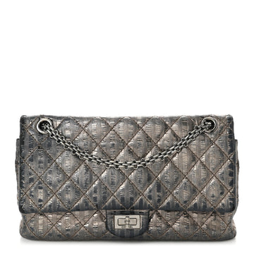 Metallic Calfskin Striped 2.55 Reissue