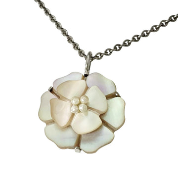 Chanel Necklace Camellia Flower Pearl