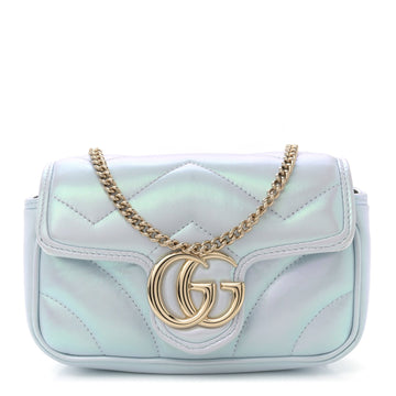 Iridescent Nappa Chevron Matelasse Super