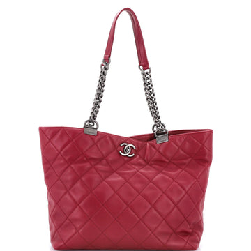 Shopping In Chains Tote Quilted Calfskin