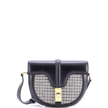 Besace 16 Bag Tweed And Leather Small