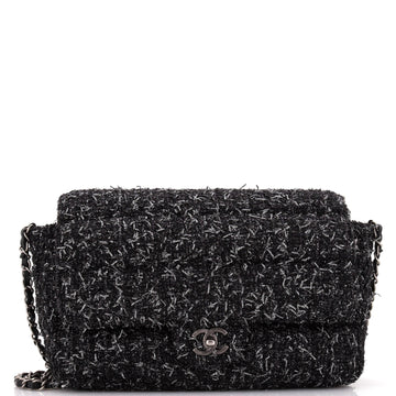 Classic Single Flap Bag Quilted Tweed