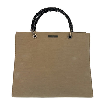 Bamboo Shopper Tote Leather Large