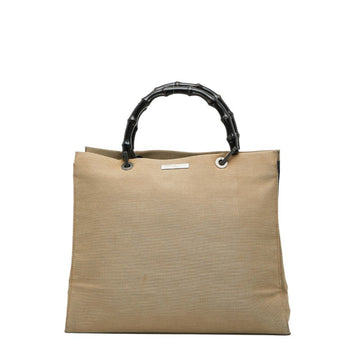 Bamboo Shopper Tote Leather Medium