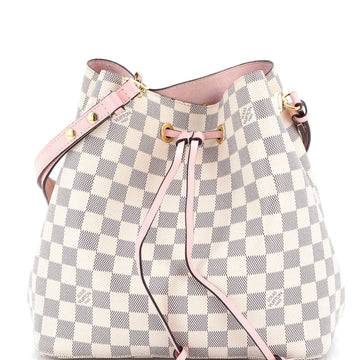 Neonoe Handbag Damier With Leather Mm
