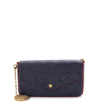 Felicie Pochette Empreinte Leather