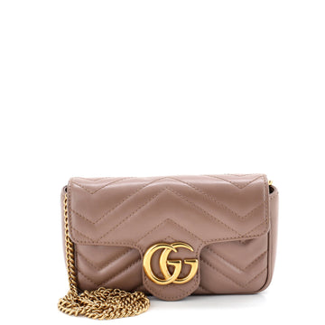 Gg Marmont Flap Bag Matelasse Leather