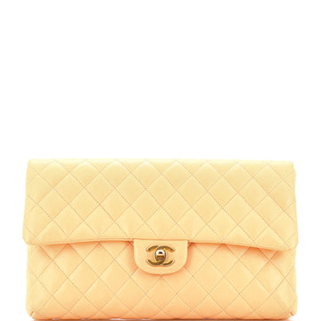Classic Flap Clutch Quilted Lambskin