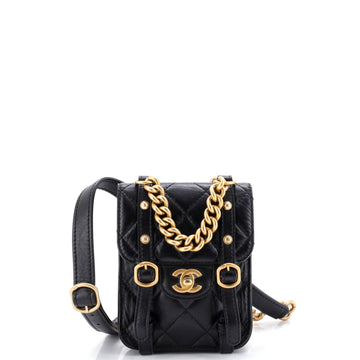 City School Flap Messenger Bag Quilted