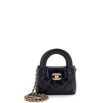 Kelly Top Handle Shopping Bag Quilted