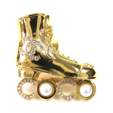 Chanel Cc Logo Brooch Metal