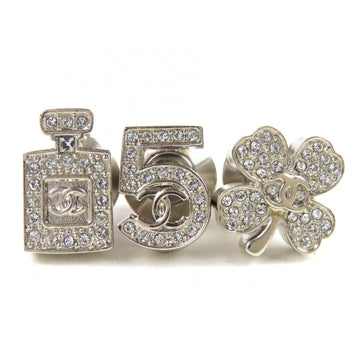 Chanel Cc Logo Clover Brooch Sterling