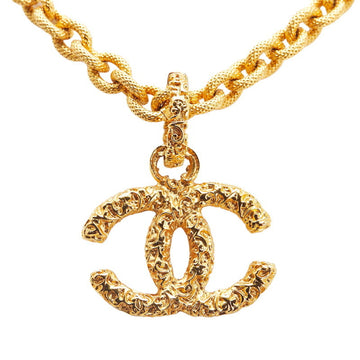 Cc Logo Pendant Necklace Metal