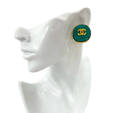 Cc Logo Clip-On Earrings Metal Gold-Tone