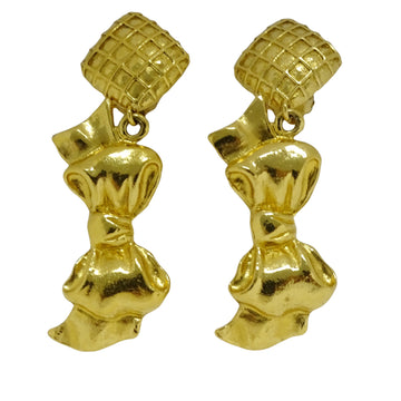 Vintage Earrings Gold-Tone Metal
